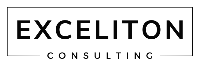The logo image for Exceliton Consulting written in large block letters.